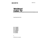 Sony KV-13M52 Owner's manual