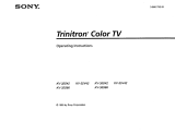 Sony KV-35V42 Owner's manual