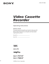 Sony SLV-798HF Operating instructions