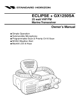 Standard Horizon Eclipse - GX1250SA Owner's manual