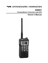 Standard Horizon HX851 Owner's manual