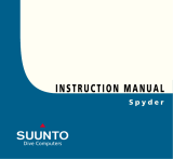 Suunto Spyder Owner's manual