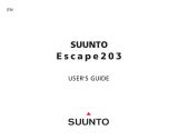 Suunto Escape 203 Owner's manual