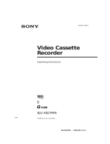 Sony SLV-X827MN User manual
