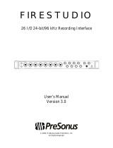 PRESONUS FireStudio Owner's manual