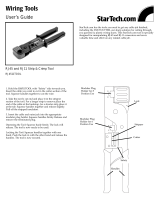 StarTech.com RJ45 + RJ11 Strip & Crimp Tool Owner's manual