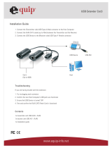 Equip USB 1.1 Extender 40m, Cat.5e Installation guide