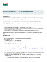 Cisco AS5350XM w/2E1 3 AS5X-PVDM2-64 User manual