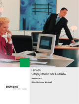 Siemens HiPath SimplyPhone for Outlook/Lotus Notes V4.0 Installation guide