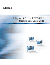 Adaptec 29320LPE SCSI Card User guide