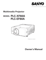 Sanyo PLC-EF60A Owner's manual