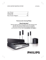 Philips HTS4750 DivX Ultra DVD Home Theater System User manual
