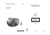 Philips AZ1037 MP3 CD Soundmachine User manual