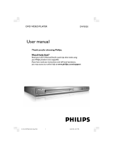 Philips DVP3020K/98 User manual