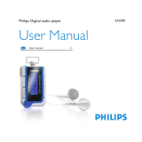 Philips SA2011 User manual