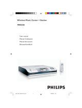 Philips Streamium Wireless Music Center&Station WACS5 User manual