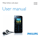 Philips SA9200/05 User manual