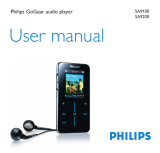 Philips GoGear SA9100 User manual