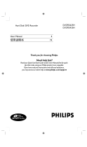 Philips DVDR3425H User manual