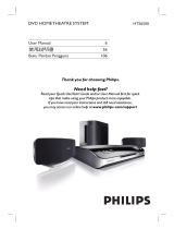 Philips HTS6500 DivX Ultra DVD Home Theater System User manual