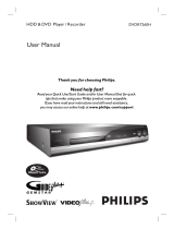 Philips DVDR7260H User manual