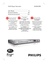 Philips DVDR3390  DVD Player/Recorder User manual