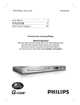 Philips DVDR3400  DVD Player/Recorder User manual