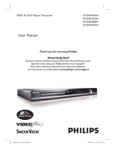 Philips DVDR3450H/05 User manual