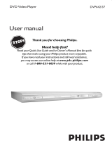 Philips DVP642K/75 User manual