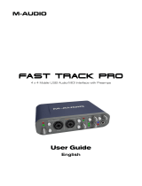 M-Audio Fast Track Pro 4 x 4 Mobile USB Audio/MIDI Interface with Preamps User manual