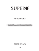 Supermicro A+ Server 1021M-UR+B, Black User manual