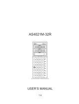Supermicro A+ Server 4021M-32RB, Black User manual