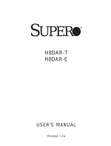 Supermicro Supero H8DAR-T User manual