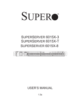 Supermicro SUPERSERVER 6015X-8 User manual