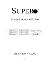 Supermicro SUPERSERVER 6022P-6 User manual