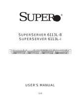 SUPER MICRO Computer SuperServer 6113L-8B, Black User manual