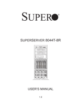 Supermicro SuperServer 8044T-8R, Beige User manual