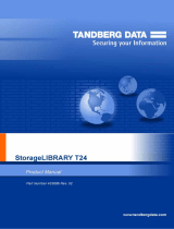Tandberg Data StorageLibrary T24, 12 slots - LTO3 HH SCSI User manual