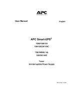 APC 750XL User manual