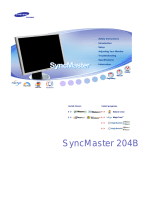 Samsung SyncMaster 204B User manual
