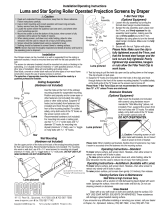 Draper Luma Operating instructions