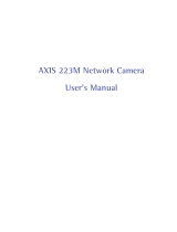 Axis 223M Network Camera User manual