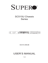Supermicro SuperChassis 515-280UB, Black User manual