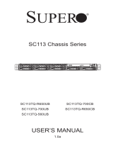 Supermicro SC113TQ-R650CB User manual