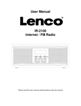 Lenco Radio IR-2100 B User manual