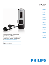 Philips GoGear SA2525 User manual