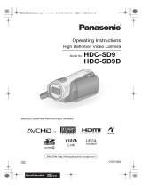 Panasonic HDCSD9 Owner's manual