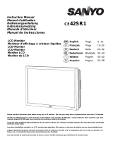 Sanyo 42SR1 User manual