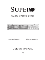 Supermicro SuperChassis 213A-R900UB, Black User manual