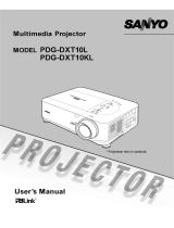 Sanyo PDG-DXT10L User manual